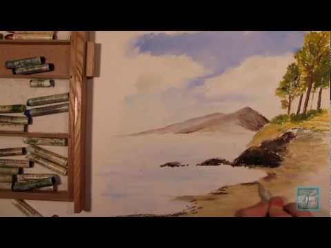 how to use a oil pastel