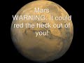 Madoc Teaches Bowzer: The Solar System