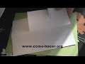 En este nuevo video vas a aprender a hacer una hoja de papel imposible. Mas que un experimento es un truco casero muy bueno que puedes hacer en cualquier momento para sorprender a tus amigos. Veras que es muy facil y sencillo de hacer ademas de rapido y como no bastante barato. www.como-hacer.org
