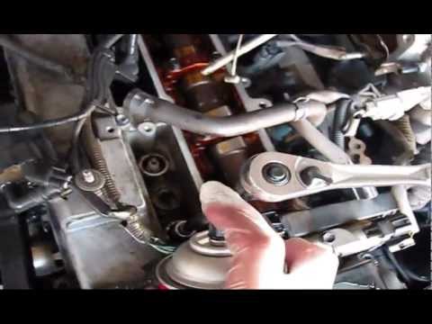 lexus is300 changing spark plugs and intake valve gasket part3