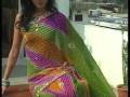 videos de Multicolor Pure Georgette Bandhej Saree with Blouse