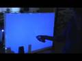 IR-driven, webcam enabled touch screen