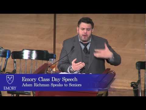 Adam Richman's Speech at Emory University's Class Day (2012)