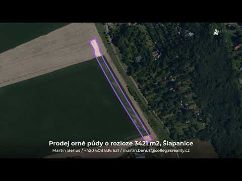 Video Prodej, orná půda 3421 m2, Šlapanice u Brna