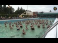 Tourisme et loisirs : cours d’aquagym géant au centre Alain Guilloit