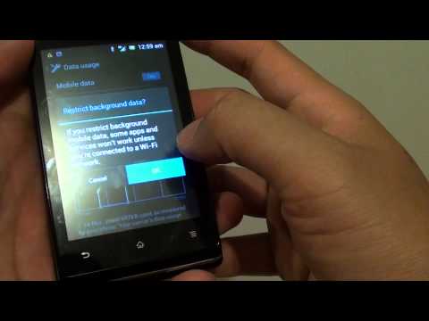 how to enable background data in xperia m