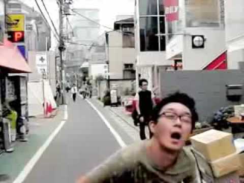 Running In Slow Motion Making Faces