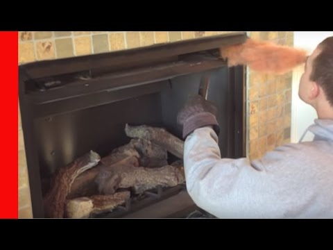 how to open vent on fireplace