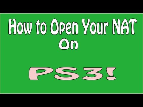 how to nat type open ps3