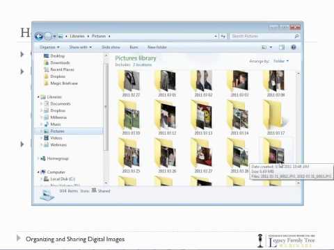 how to organize digital photos