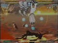 A match of a Zappa player OCVing a 3-man team in Guilty Gear XX Accent Core.