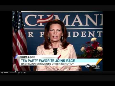Bachmann Spars with Stephanopoulos over whether John Quincy Adams was a "Founding Father"