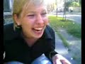 laughing out her brains