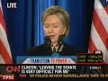 Hillary Clinton Remarks on Becoming Next Sec. of State Hillary Clinton Remarks on Becoming Next Sec. of State