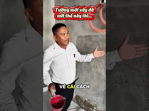 Tường mới xây chưa đưa vào sử dụng mà nứt cỡ này thì vào ở là thấm hết.