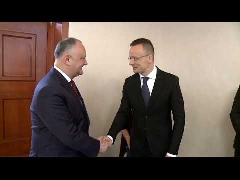 Președintele Republicii Moldova a avut o întrevedere cu Ministrul Afacerilor Externe şi Comerţului al Ungariei
