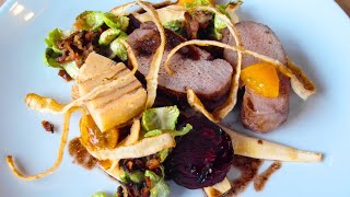 Spreewälder Wildschweinrücken und Pastinake 