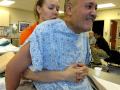 Quadriplegic, Masi Sala, uses his stomach muscles for the first time