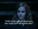 ~read before watching~

harry potter and severus snape both are in love with hermione and at first hermione is confused about who she likes. at the start of the video harry and severus are arguing harshly annoying hermione who is in the room. just when harry and severus are about to attack each other, hermione snaps and interferes. hermione yells and leaves the room. after leaving snape blames harry for the whole ordeal and tells him to leave the office. 

hermione alone decides to runaway since she can't take feeling being torn in the middle of all this fighting. she wants to teach the both of them a lesson what it would be like without her there. that night she runs away into hiding. 

the next day at hogwarts severus talks to harry about hermione's whereabouts. harry even comments that he is an 