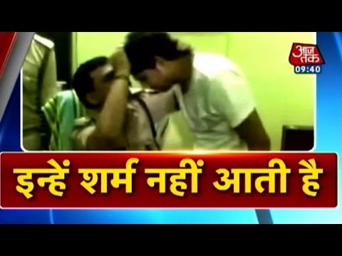 Kanpur - Many it a shocking sight, Circle Officer Rakesh Nayak kissed the main accused and victim's husband Piyush Dasani on the forehead inside a police station. He ...