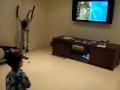 Wii Sports Resort Air Sports 4 yr old playing