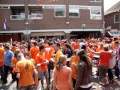 Het Wilhelminaplein tijdens Nederland - Denemarken - deel 1