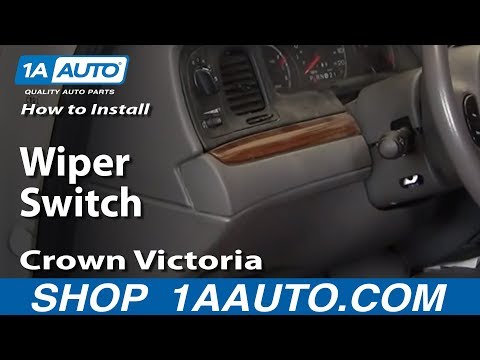 How To Install Replace Wiper Switch Crown Victoria Town Car Marquis Marauder 03-10 1AAuto.com