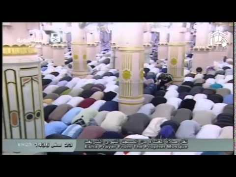 صلاة العشاء المسجد النبوي 1436.02.23ه