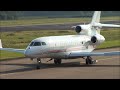 Falcon 7X departure at MST Airport