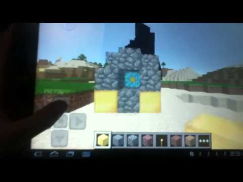 how to make a portal to the nether in minecraft pe