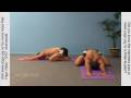Childs Pose Yoga Stretch. This Beginners Yoga Posture will get easier every time you work with it as it rejuvenates and quietens the mind. Continue with your slow smooth breathing as you continue to stretch the inner thigh muscles.