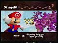 Super Smash Bros. 1P Mode Mario V.Hard No Stock Loss PartB
