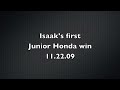 First Junior Honda win 112209