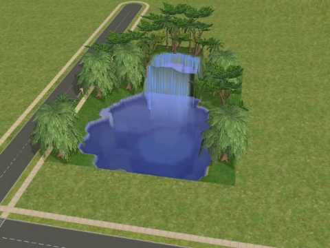 Sims2 - sims 2 waterfall FAQ: how do you get the blue grass? A: you have to download it from a website! i got mine from thesims2.com. go to lots, and search terrain ...