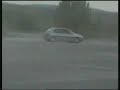 A Citroen Saxo VTS going round the parking lot of KTEO cam2