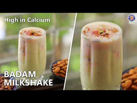 Homemade Chilled Badam Milk Shake | Summer Special | Almond Milkshake Recipe | Chef Ruchi