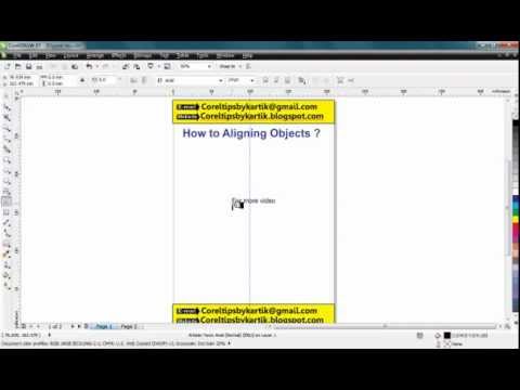 how to snap objects in coreldraw