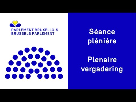 Plenary session of the Brussels-Capital Region Parliament