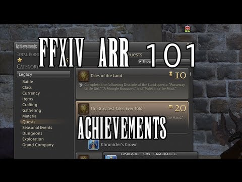 how to collect achievement rewards ffxiv