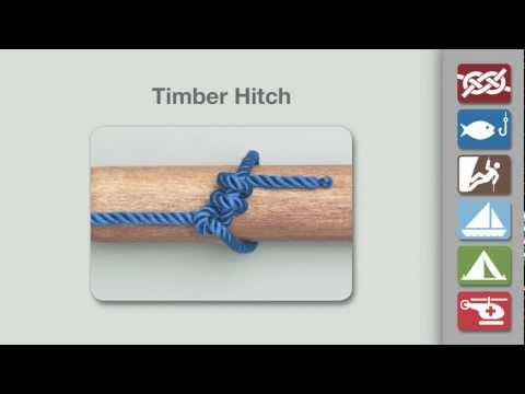 how to tie a timber hitch video