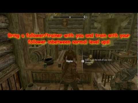 how to train speech skyrim