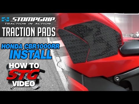 How to Install Stompgrip Traction Pads on the Honda CBR1000RR from Sportbiketrackgear.com