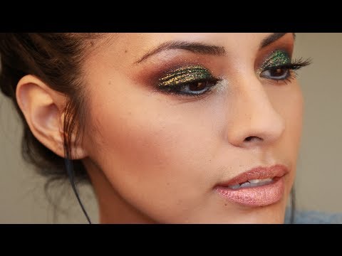 how to apply glitter to face