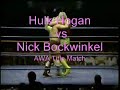 hulk hogan vs nick bockwinkel  title match 