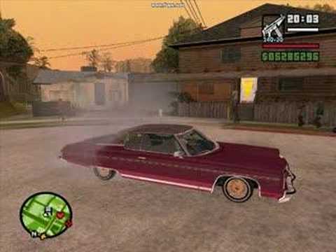 graven101 - My new lowrider mod in San Andreas, Custom hangling and custom rimz.