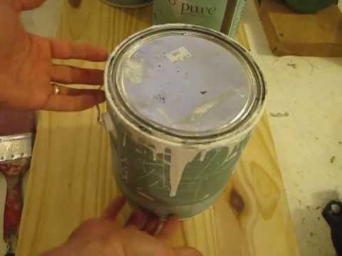 how to open a paint can