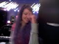 April Meservy in studio