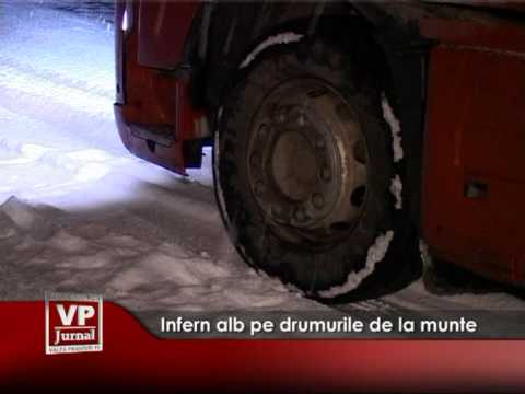 Infern alb pe drumurile de la munte