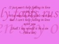 Can't Help Falling In Love - A*Teens