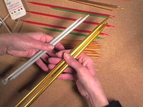 how to measure knitting needles